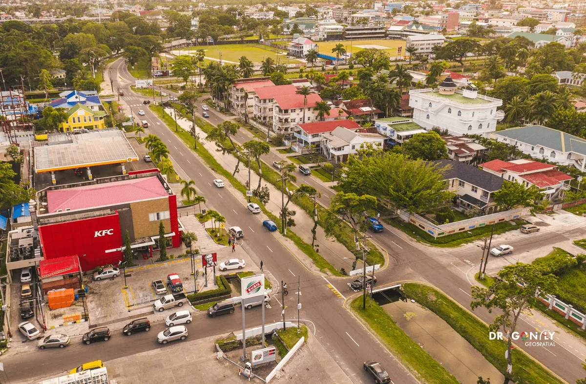 Aerial geospatial survey mapping