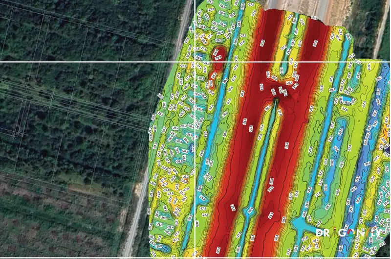 LiDAR elevation model